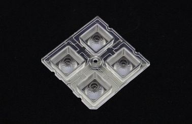kupować PMMA Led Collimator Lens , 4 in 1 Led Optical Lens For SMD 5050 Led Lamp produkcja online