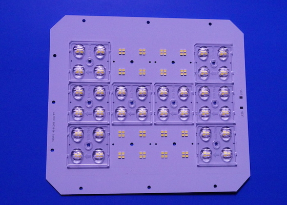 150W LED Light PCB Board 192 LED 3030 SMD 48V 50x50MM 4 In 1 LED Lenses