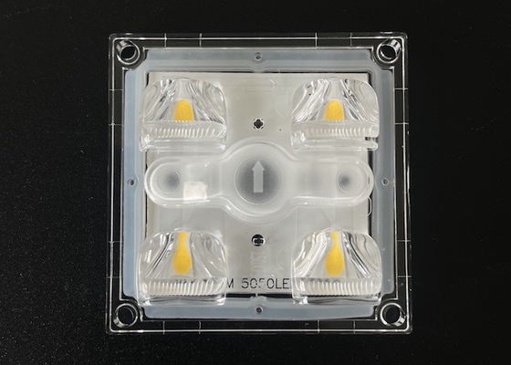 Mini LED Street Light Module 4 LED With Waterproof PC Lens 150X75 Degree With Gasket