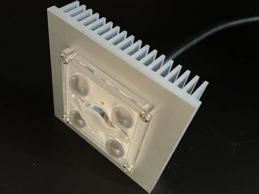 Mini LED Street Light Module 4 LED With Waterproof PC Lens 150X75 Degree With Gasket