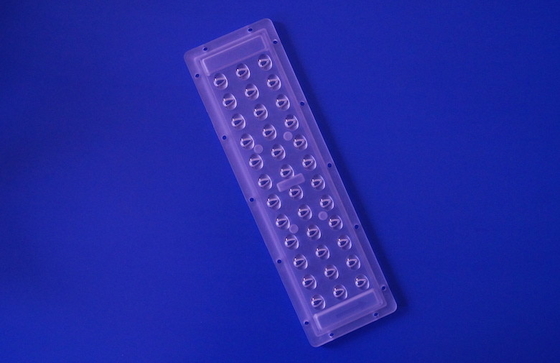 3X12 140x70 degree Asymmetrical PC LED Street light lens for 1w 3030SMD LED 140-150LM/W