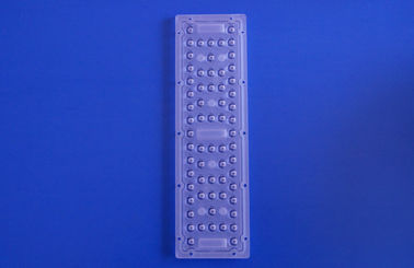 kupować TYPE3 64szt 3030 LED Obiektyw 250 * 74mm Tworzywo sztuczne Led Street Light Lens Array produkcja online