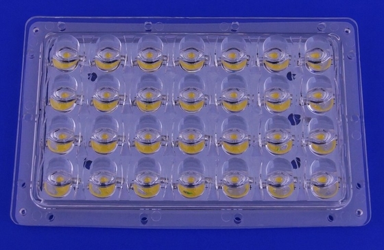 Led Street Light Components / Parts with 28W Led Reflector PC Lens