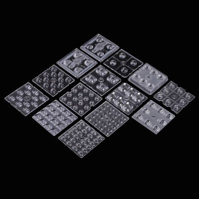 kupować 50x50mm soczewki LED 4/6/8/12/16/24 punktów optyki wtórnej z tworzyw sztucznych /pmma soczewki optyczne LED do oświetlenia ulicznego/oświetlenia powodziowego produkcja online