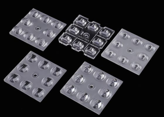 Popular 50x50mm LED ARRAY LENS 3030 SMD 5050 SMD 4/6/8/12/16/24 LED PC LENSES