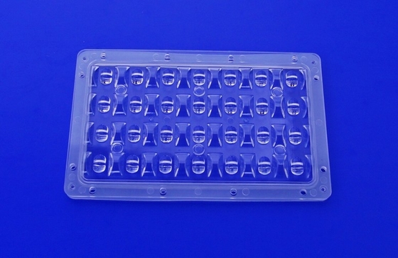 28w PC LED Street Light Lens For Light , 70x140 degree Beam Angle