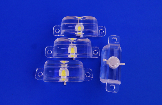 1w 3w 90 X 45 Degree High Power Led Optical Lenses / Lens With PMMA Or PC