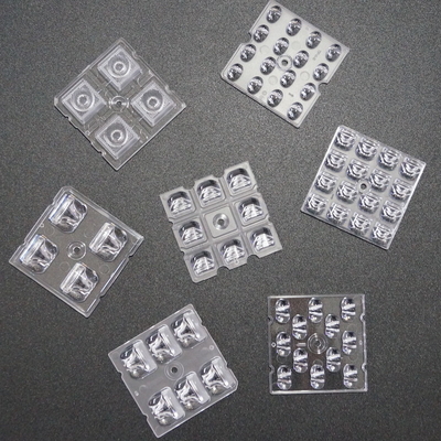 50X50MM 2x2 LED Array PC Lens 4 / 6 / 8 / 12 / 16 / 24 LED For 3030/3535/5050 SMD LED
