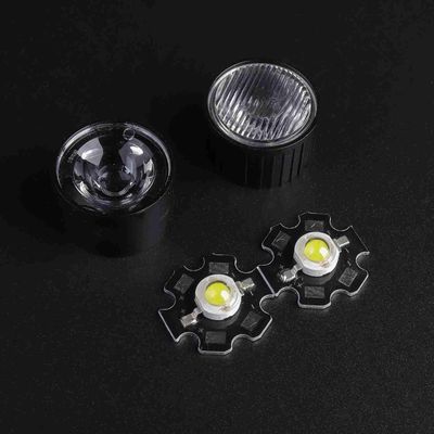 30x60degree 15mm Collimatorl Power LED Lens With Black Holder For Led Lighting
