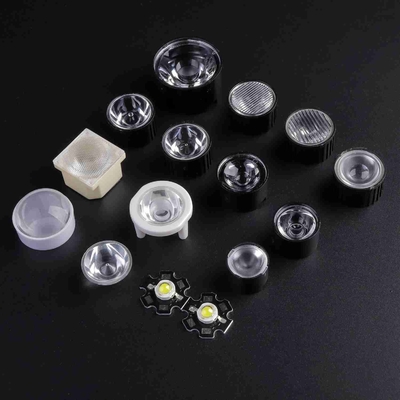 kupować 15mm Okrągła soczewka światłowodowa PMMA Led 15x45 stopni, ROHS produkcja online