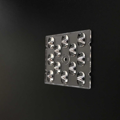 SMD 3030 Led Lens , TP4-S 50x50mm Led Optical Lens For Led Street Light
