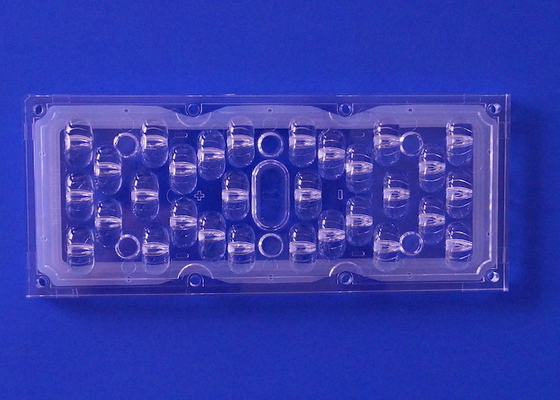 3030SMD LED Street Light Lens 173MM Wide Angle 176x96 Degree High Light Output