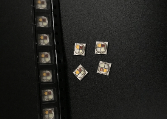 10W Silicone 5050 700mA Ceramic LED Diodes 605nm Amber RGB Led Diodes