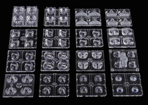 50x50mm LED Array Lens Optical Grade PC Material for 3030 SMD & 5050 SMD LEDs