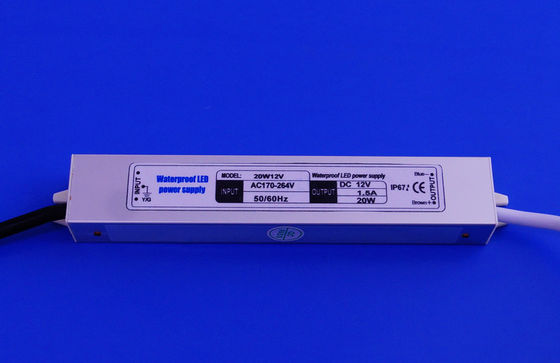 High Efficiency Compact 20w Led Constant Voltage Driver Aluminum Case
