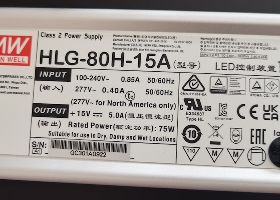 Sterownik Meanwell seria HLG 40W 60W 80W 100W 120W 150W 185W wodoodporny sterownik IP65 IP67 12V 15V 24V 36V 48V 56V