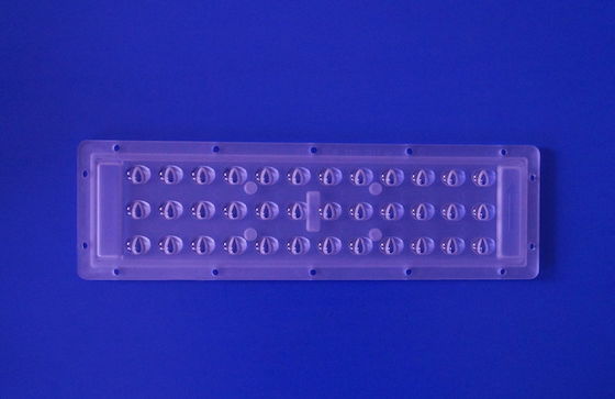 3X12 140x70 degree Asymmetrical PC LED Street light lens for 1w 3030SMD LED 140-150LM/W