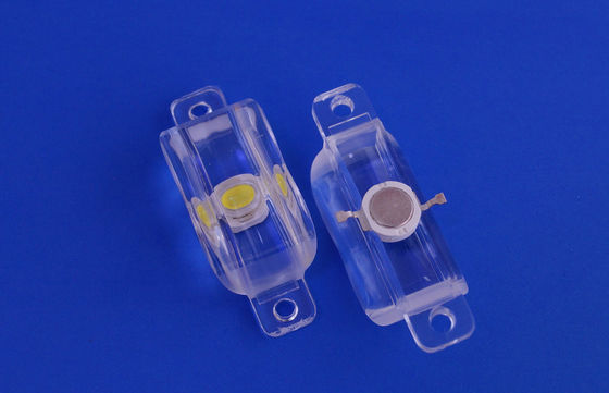 Plastic PMMA or PC High Power Led Optical Lens Design 90 x 45 degree