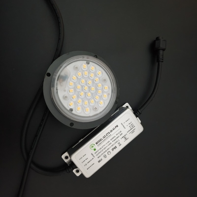 20w 30w 3000k okrągły moduł ledowy czarny radiator obiektyw 90 stopni do oświetlenia słupowego LED