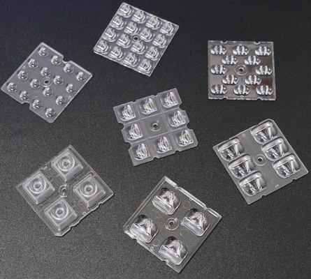 50X50MM 2x2 LED Array PC Obiektyw 4 / 6 / 8 / 12 / 16 / 24 LED Do 3030/3535/5050 SMD LED