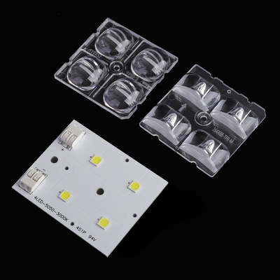 2x2 PC Led Lens, 4 w 1 Led Optical Lens Do SMD 5050 Led Lamp