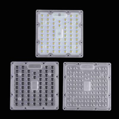 50w 90 Degree SMD3030 Square LED Lens For Tunnel Light