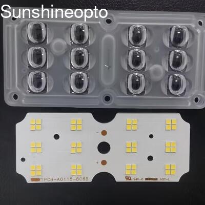 3030 SMD LED PCB Board dla modułów oświetlenia ulicznego o mocy od 30 do 45 W z dostosowaną konstrukcją soczewek