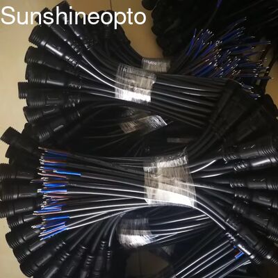 3-pinowy wodoodporny męski / żeński M12/M19 elektryczny przewód IP67 24AWG złącze kablowe