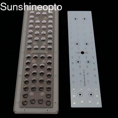 Soczewka oświetlenia ulicznego LED o mocy 56 W, o różnym kącie rozsyłu światła i diodach LED SMD 3030 zapewniających wysoki strumień świetlny