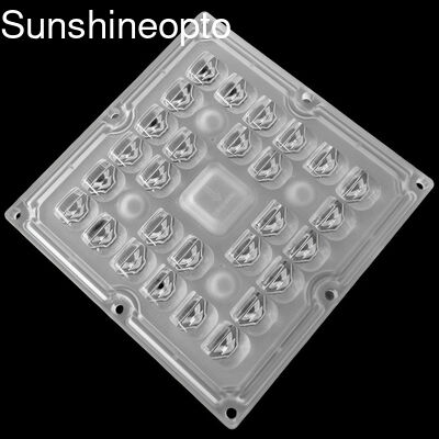 Eksport 3535 SMD LED Lens Array 28 In 1 Square Module z kątem wiązki 100X60 stopni i materiałem PC klasy optycznej