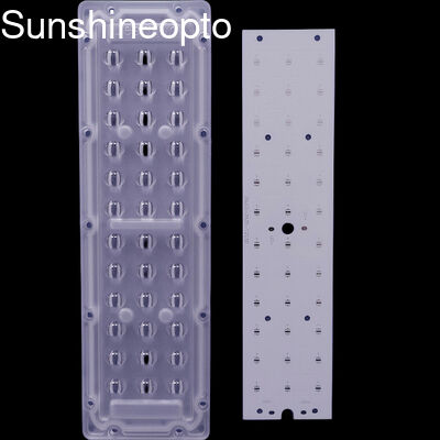 Soczewka do lampy ulicznej 3X12 36 LED 3030 3535 SMD z kątem wiązki 65x150 stopni, optyczna PC, pionowy rozkład światła