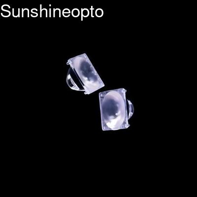 Wąski kąt wiązki 10 stopni 22mm średnica LED soczewka optyczna z PMMA klasy optycznej do oświetlenia zewnętrznego