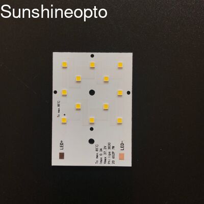 Niestandardowa płytka PCB SMD 3030 LED o mocy 7 W, o grubości 1,5 mm i rozmiarze 50 x 70 mm