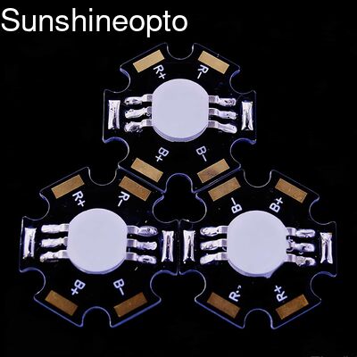 Dioda elektroluminescencyjna LED dużej mocy 3W RGB o kącie rozsyłu światła 120 stopni i kształcie gwiazdy