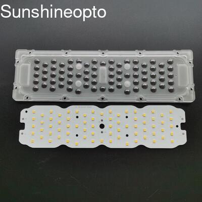 Luzem 50W 72 IN 1 3030 SMD LED PCB z obiektywem 250x74x6,15mm dla Light Factory