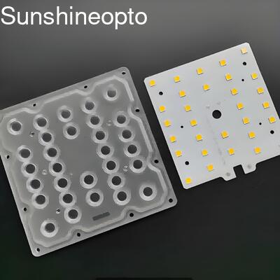 SMD 5050 50W LED PCB Board 80x140 stopni kąta wiązki soczewki do modułu LED Street Light