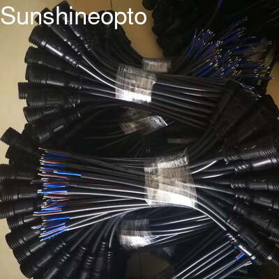 3-pinowy wodoodporny męski / żeński M12/M19 elektryczny przewód IP67 24AWG złącze kablowe