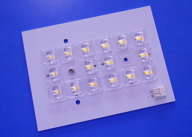 16 LED Street Light Module Płyta PCB Biała maska ​​lutownicza z 8 soczewkami LED Typeii-M