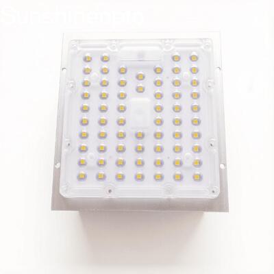 Moduł soczewki LED 90° Square 3030 64-LED Optyczny obiektyw PC z aluminiową płytką PCB Producent OEM/ODM