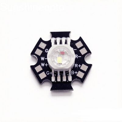 Moduł LED RGBW o mocy 12 W z 4-punktowymi chipami LED Dioda LED dużej mocy na płytce PCB Black Star do oświetlenia scenicznego