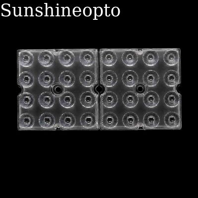 20 stopni 3030 SMD PC Optyczny obiektyw LED High Bay 50 × 50 mm Soczewka optyczna o wąskiej wiązce 16 w 1